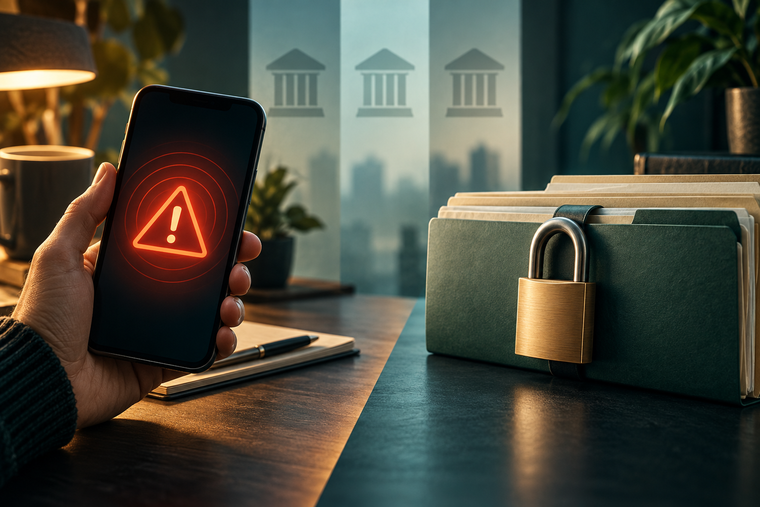 Fraud Alert vs. Credit Freeze vs. Lock: Which and When — editorial illustration